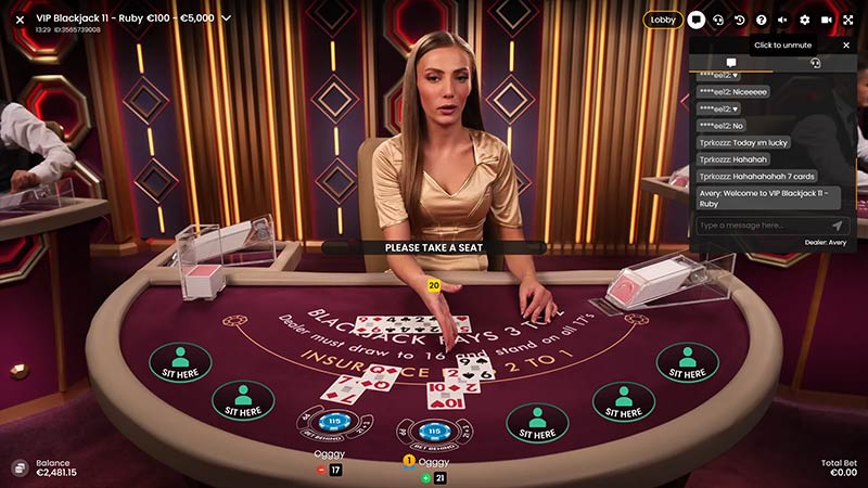 VIP Blackjack 11 Ruby