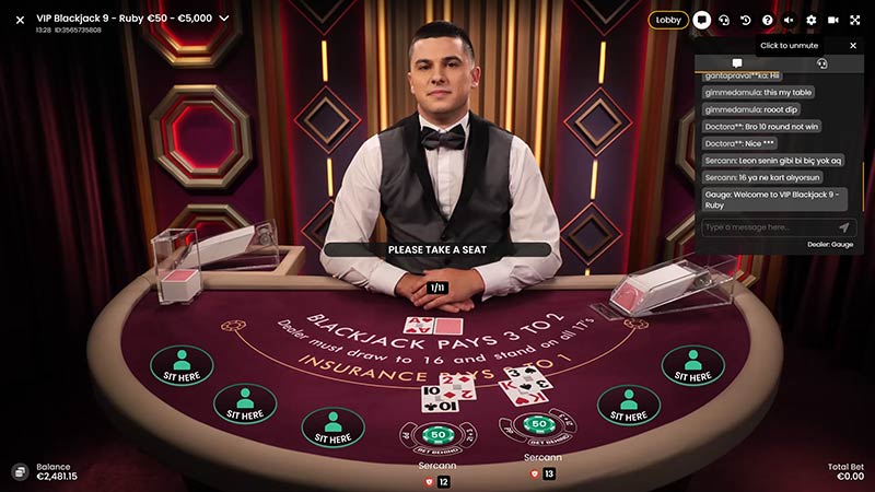 VIP Blackjack 9 Ruby