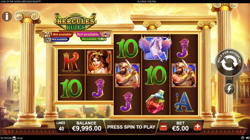 Age of the Gods Hercules Rules