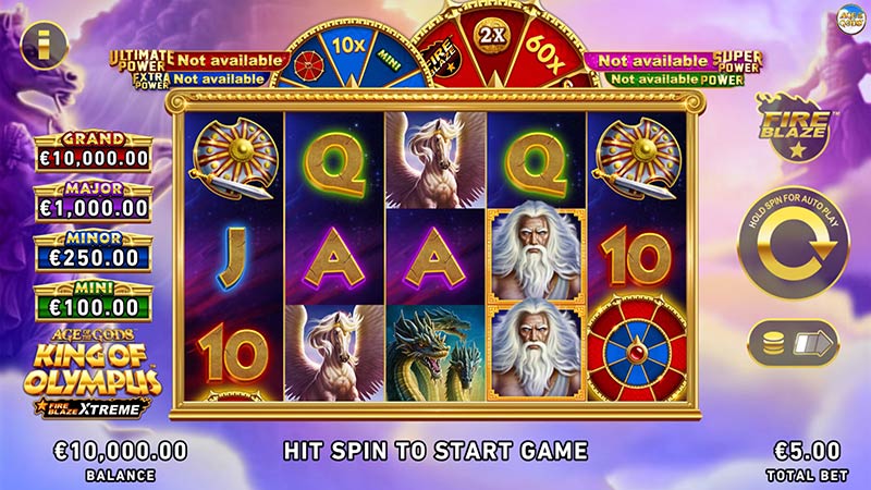 Age of the Gods King of Olympus Fire Blaze Xtreme