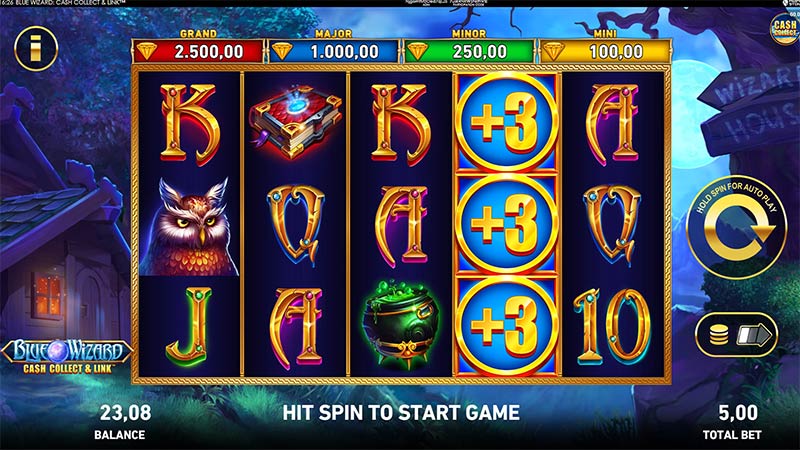 Blue Wizard Cash Collect and Link