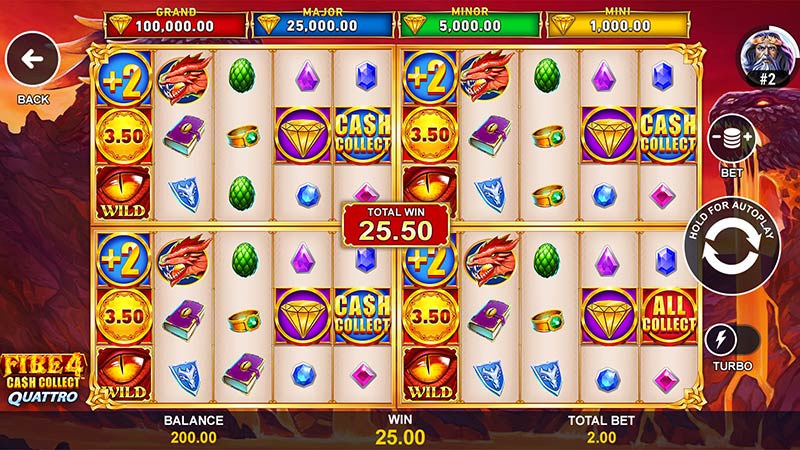 Fire 4 Cash Collect Quattro