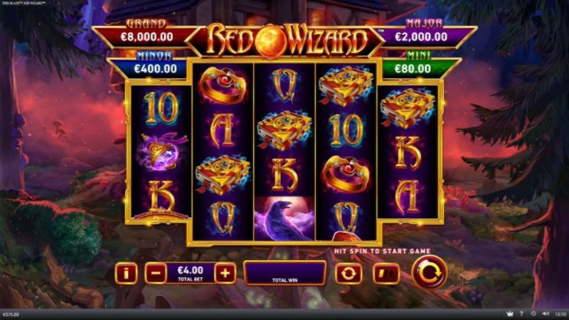Fire Blaze Jackpot Red Wizard