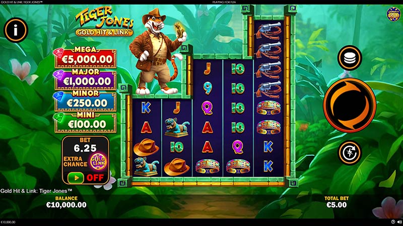 Gold Hit and Link Tiger Jones