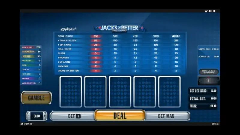 Jacks or Better Multi-Hand