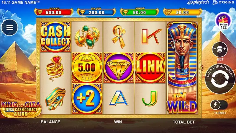 King of Giza Mega Cash Collect and Link