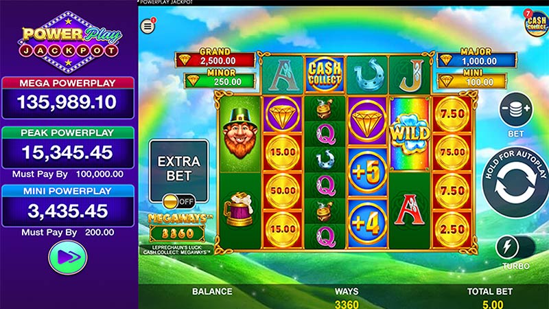Leprechauns Luck Cash Collect Megaways PowerPlay Jackpot