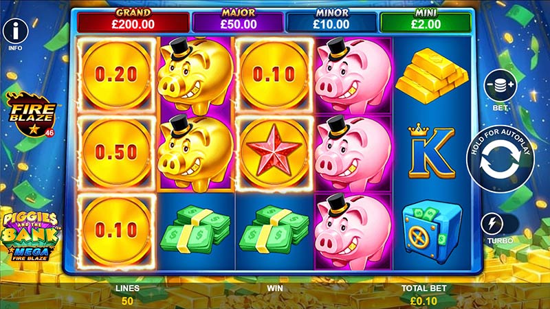 Mega Fire Blaze Piggies and the Bank