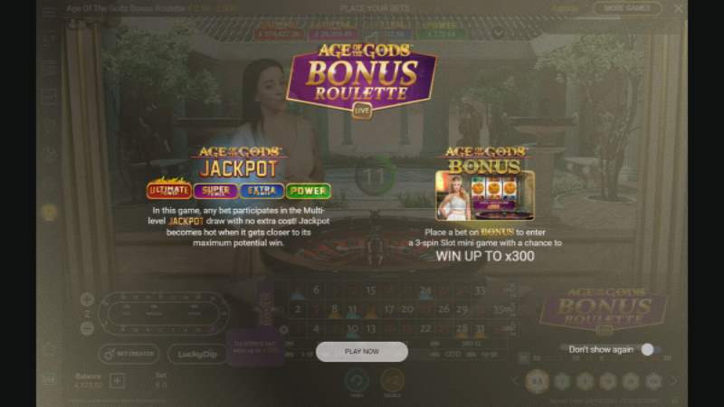 Age Of The Gods Bonus Roulette