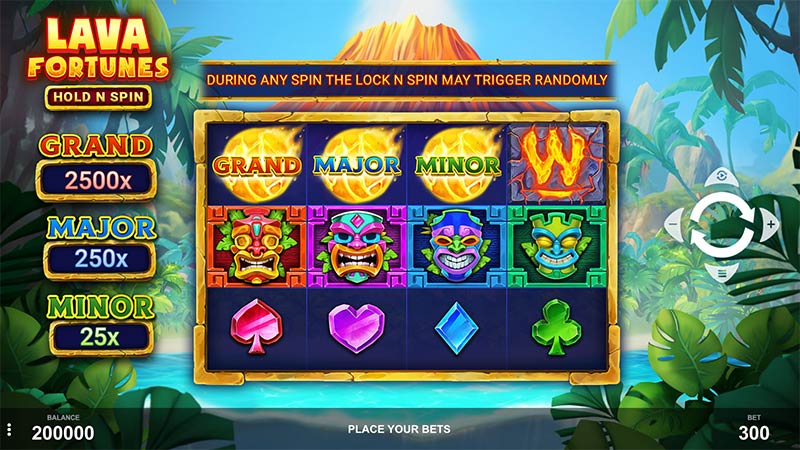Lava Fortunes Hold N Spin