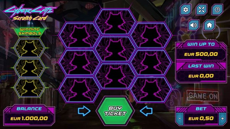 Cyber Catz Scratch Card