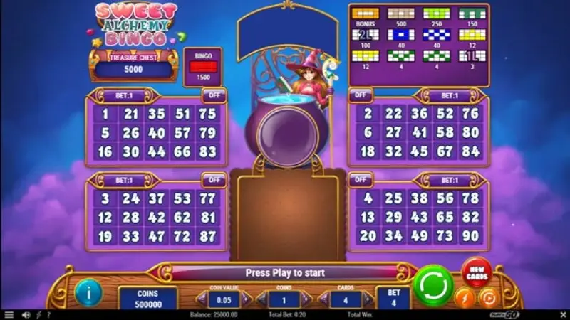 Sweet Alchemy Bingo