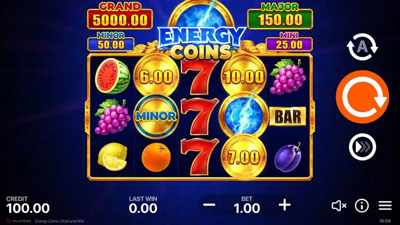 Energy Coins Hold and Win