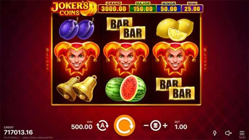 Jokers Coins Hold and Win