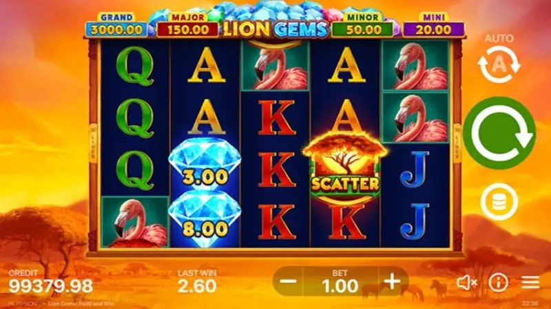 Lion Gems Hold and Win