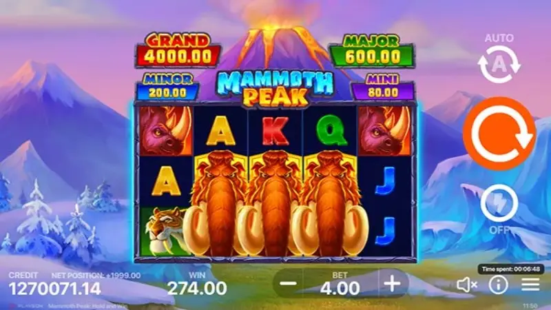 Mammoth Peak Hold and Win