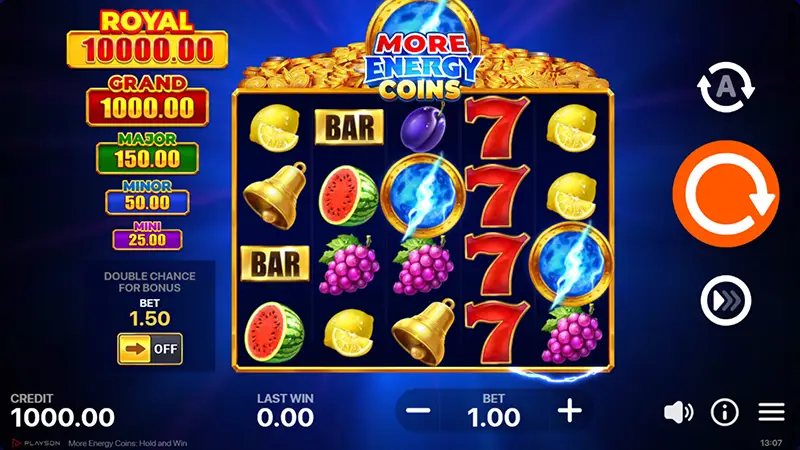 More Energy Coins Hold and Win