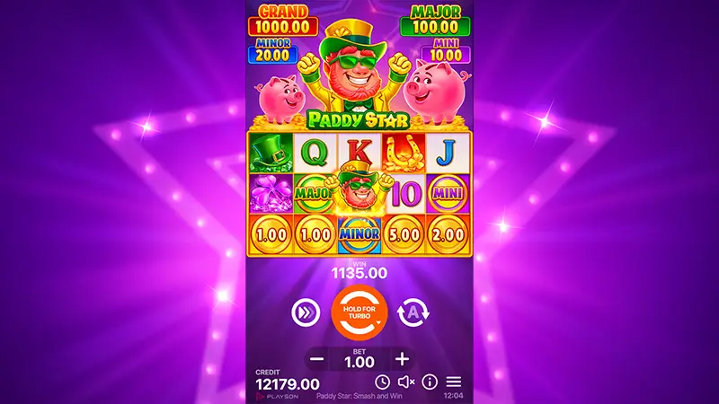 Paddy Star Smash and Win