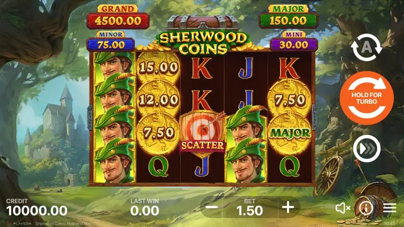 Sherwood Coins Hold and Win