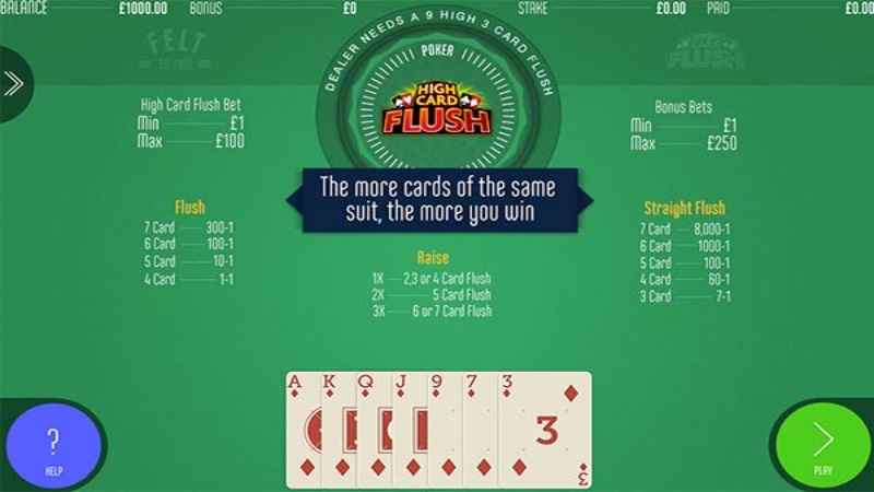 High Card Flush