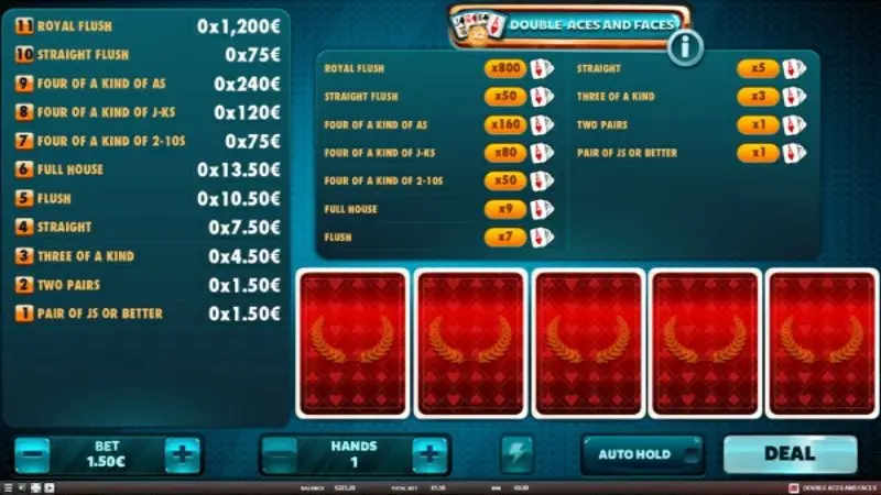 Double aces and faces