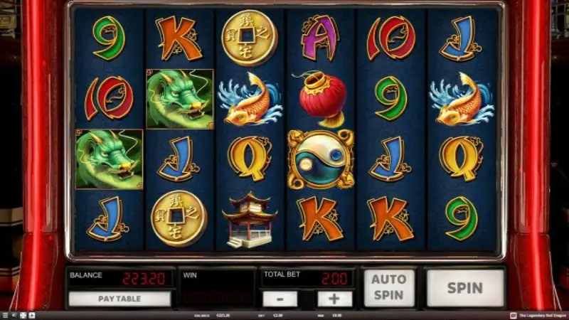 The legendary red dragon