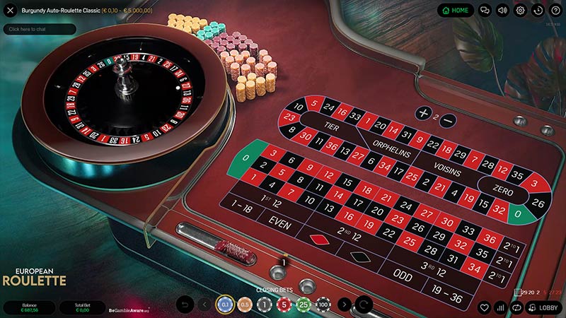 Burgundy Auto Roulette Classic