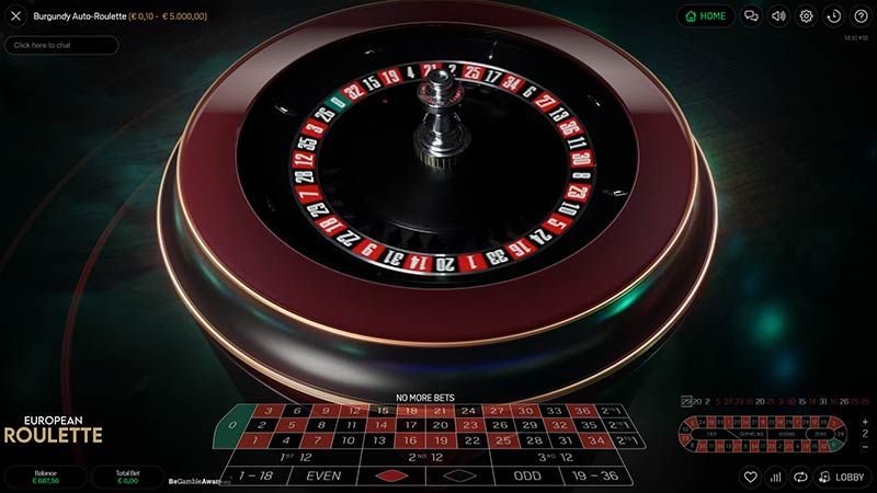 Burgundy Auto Roulette