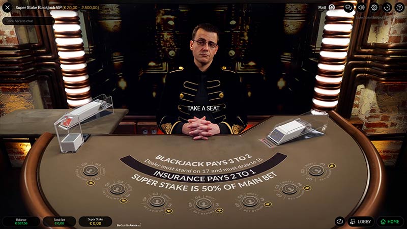 Super Stake Blackjack VIP