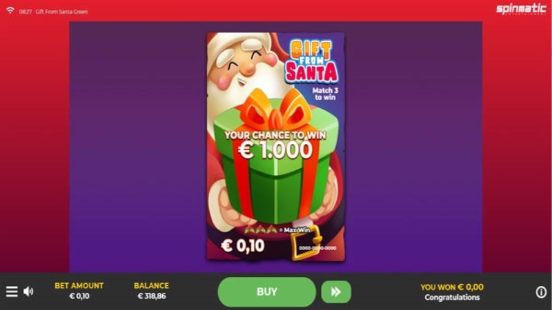 Gift From Santa Green