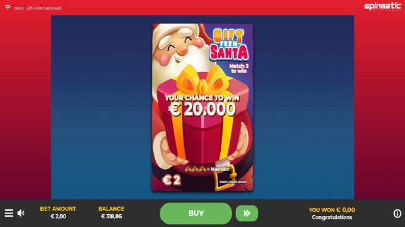 Gift From Santa Red