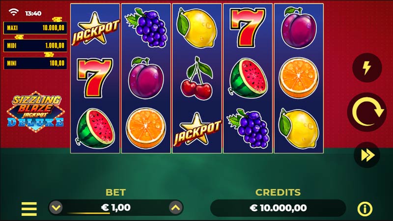 Sizzling Blaze Jackpot Deluxe