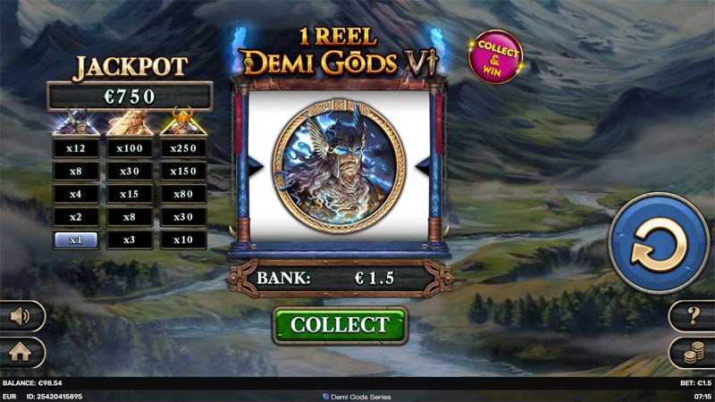 1 Reel Demi Gods Vl