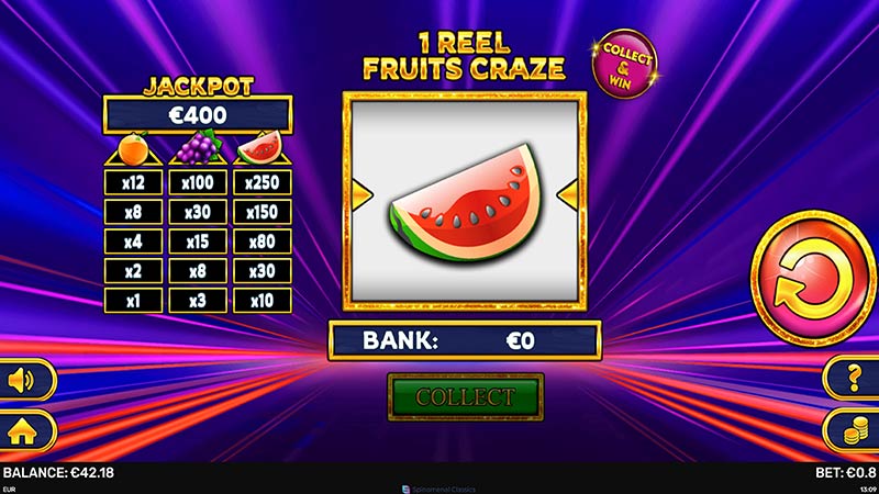 1 Reel Fruits Craze