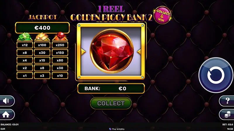 1 Reel Golden Piggy Bank 2