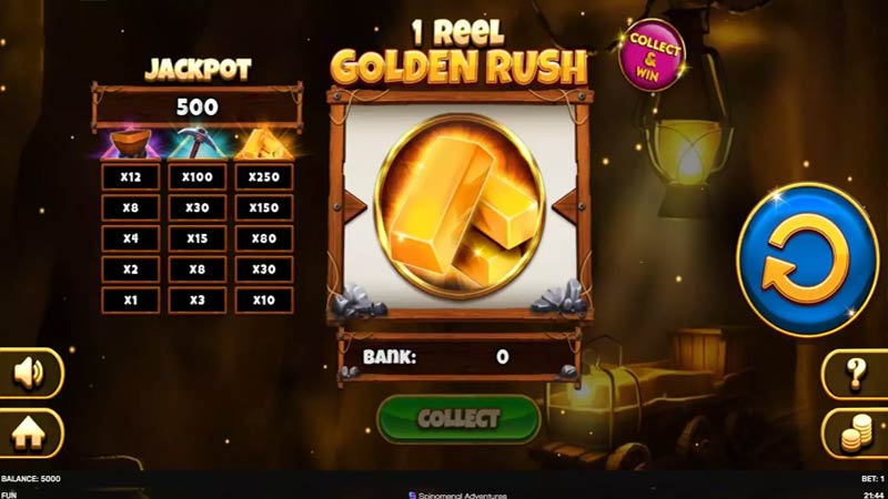 1 Reel Golden Rush