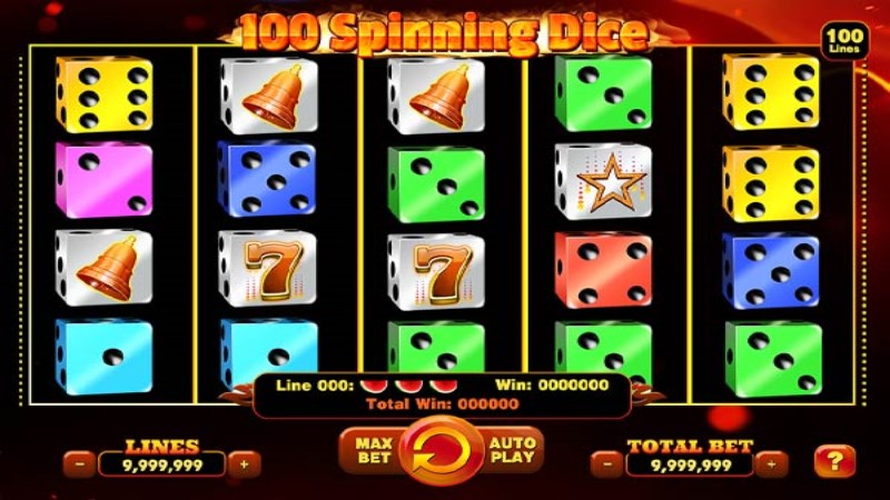 100 Spinning Dice