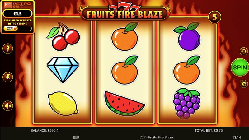 777 Fruits Fire Blaze