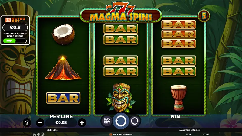 777 Magma Spins