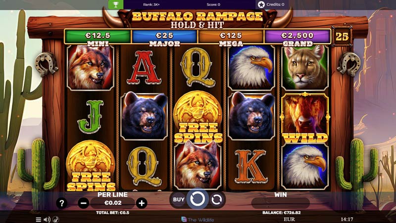 Buffalo Rampage Hold and Hit