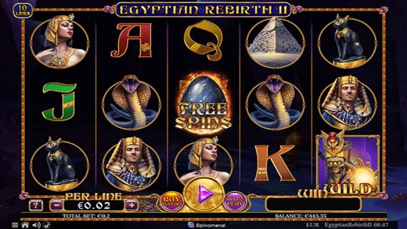 Egyptian Rebirth 2 10 Lines