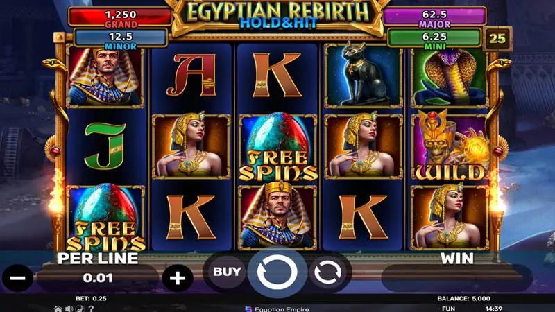 Egyptian Rebirth Hold and Hit