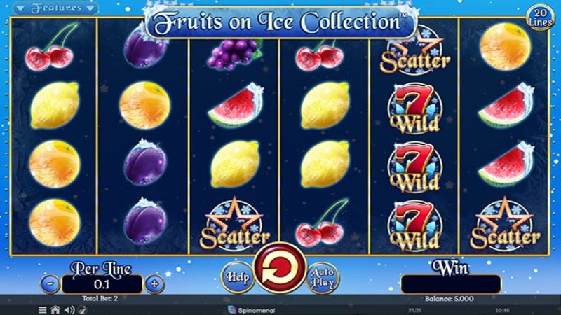 Fruits On Ice 20 Lines