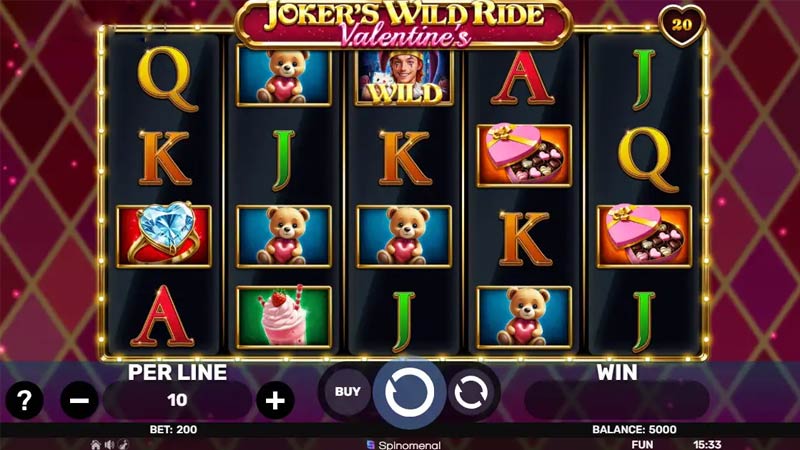 Jokers Wild Ride Valentines