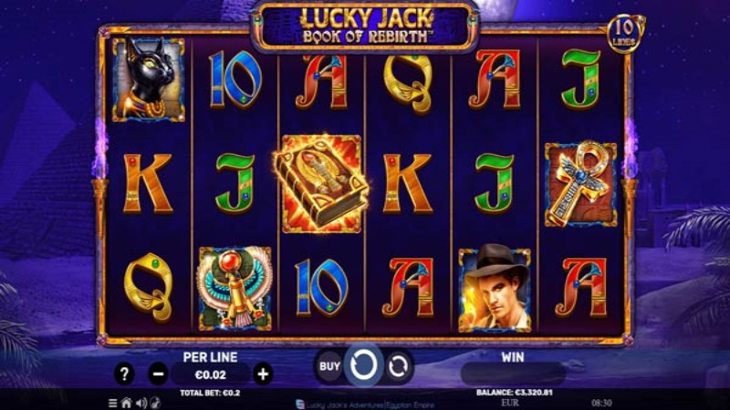 Lucky Jack Book Of Rebirth Egyptian Darkness