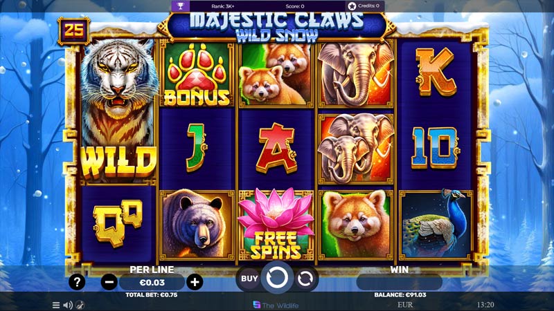 Majestic Claws Wild Snow
