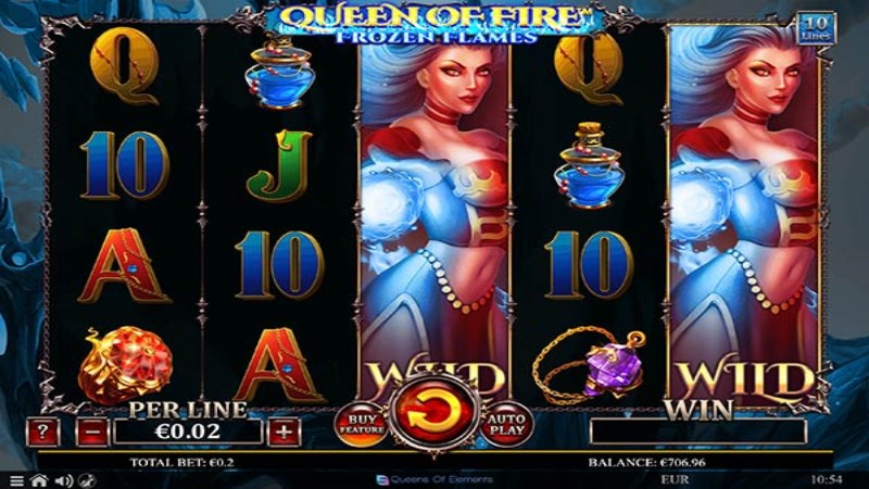 Queen Of Fire Frozen Flames