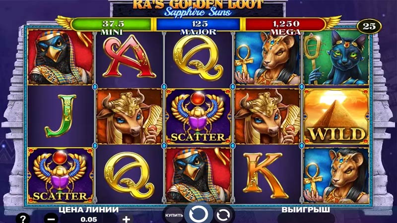 Ra Golden Loot Sapphire Suns