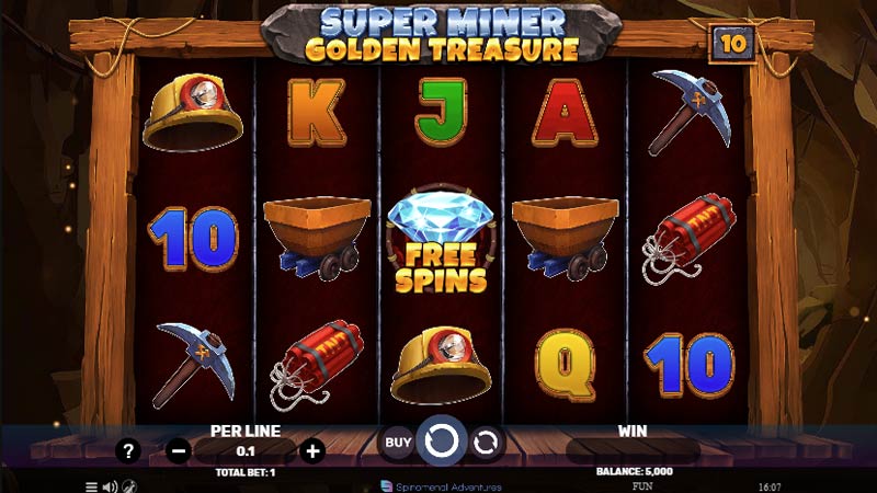 Super Miner Golden Treasure
