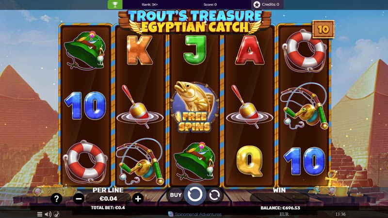 Trouts Treasure Egyptian Catch